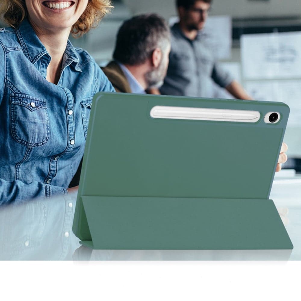 Techsuit - Flex Trifold (με Θήκη για Μολύβι) - Samsung Galaxy Tab S9 FE - Πράσινο 5