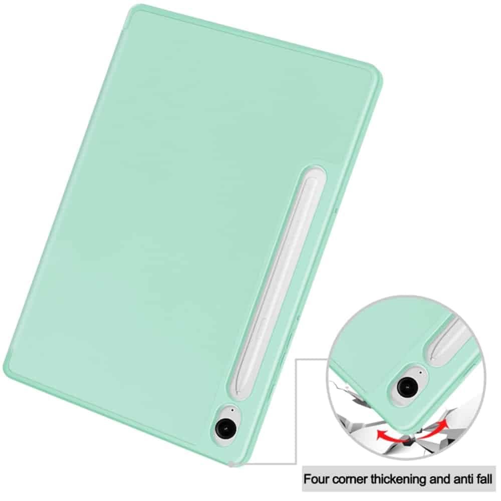 Techsuit - Flex Trifold (with Pencil Holder) - Samsung Galaxy Tab S9 / S9 FE / S10 FE - Matcha Green 2