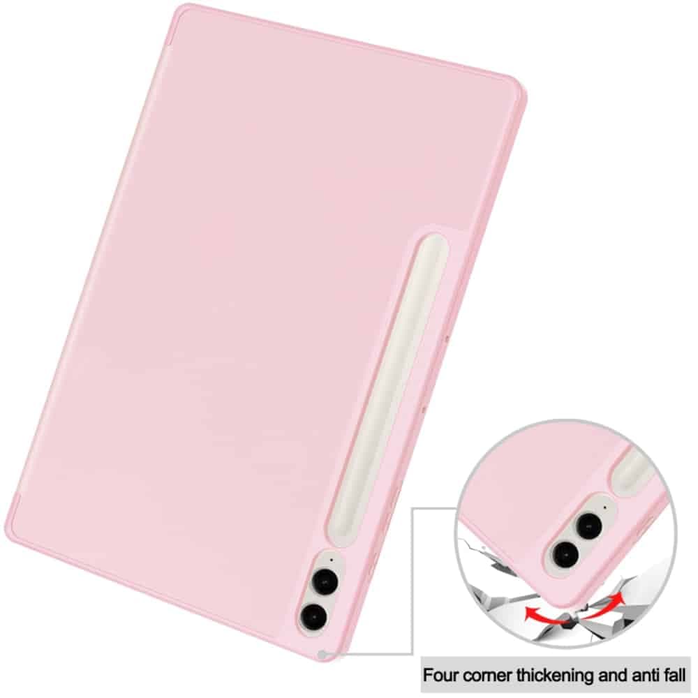 Techsuit - Flex Trifold (με θήκη για stylus) - Samsung Galaxy Tab S9 FE Plus - Ροζ 3