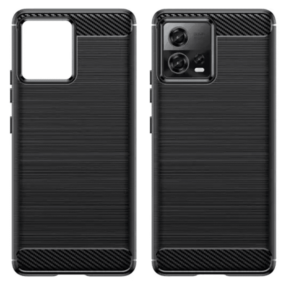 Techsuit Carbon Silicone - θήκη για Motorola Edge 30 Fusion - Μαύρο 2
