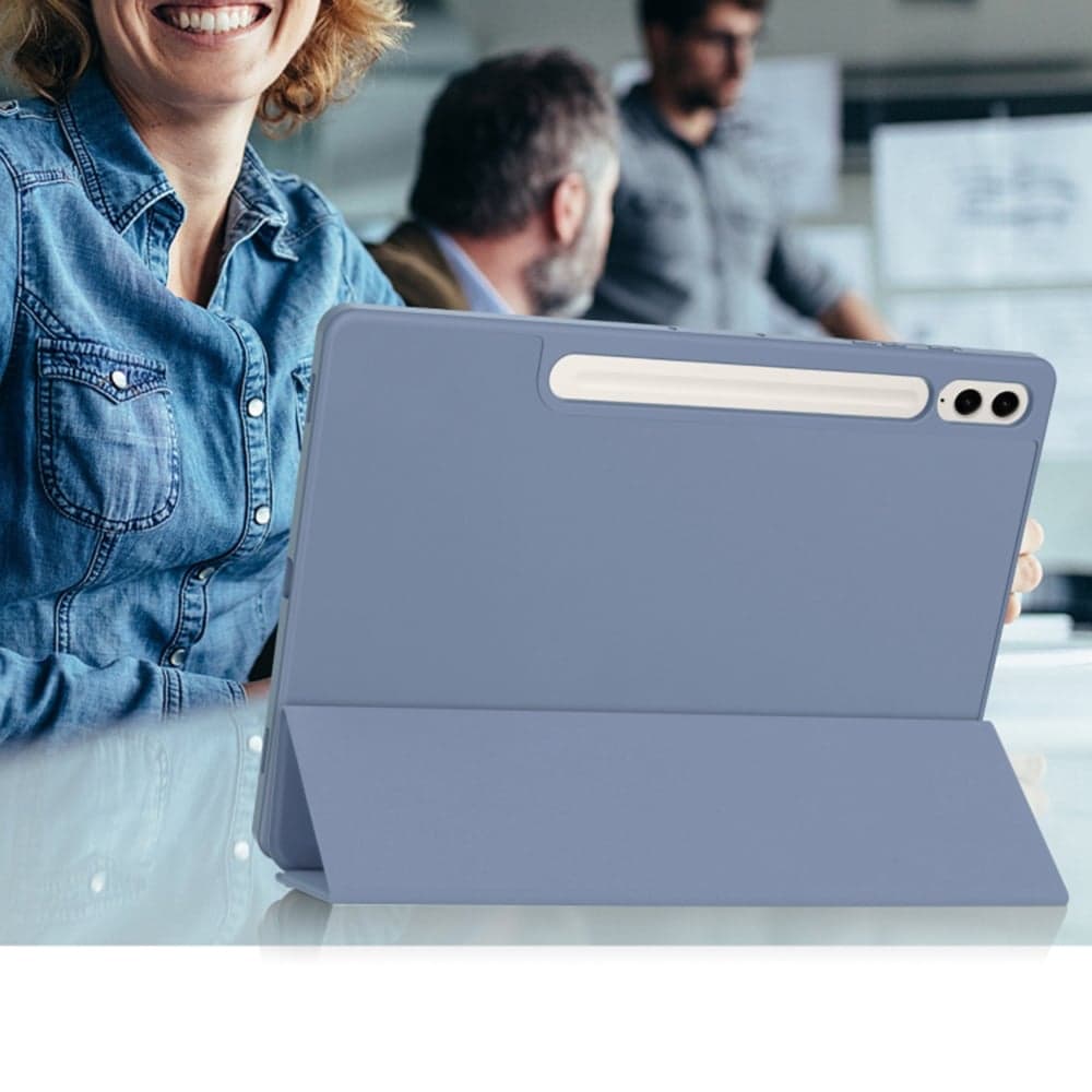 Techsuit - Flex Trifold (με Θήκη για Μολύβι) - Samsung Galaxy Tab S9 FE Plus - Γκρι 5