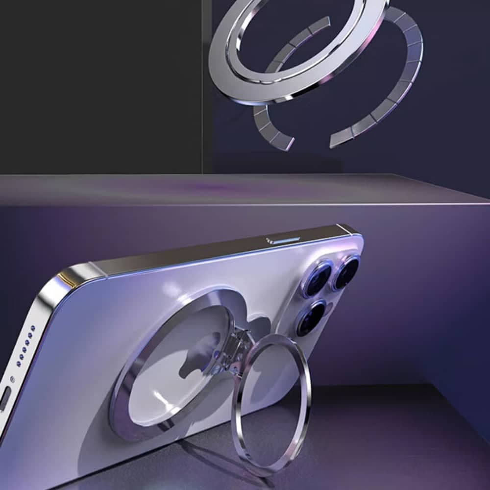 Techsuit - MagSafe Phone Ring (MPR4) - Round Shape, Aluminium Alloy - Blue 5