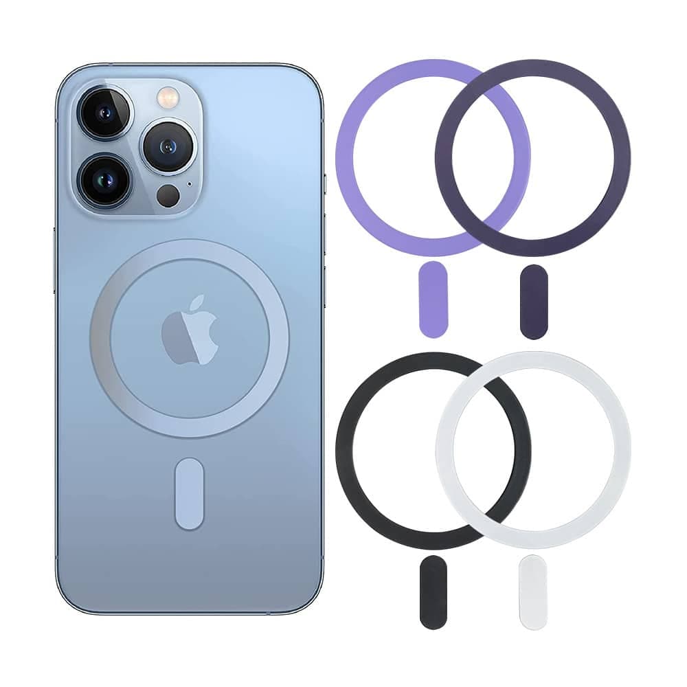 Techsuit - MagSafe Adapter (MPR5) - Round Shape, Aluminium Alloy, 3M - Light Purple 2