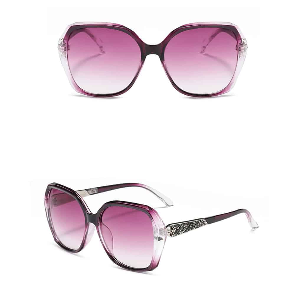 Techsuit - Γυναικεία Polarized Γυαλιά Ηλίου (5599) με Προστασία UV, PC - Μωβ One Size 2