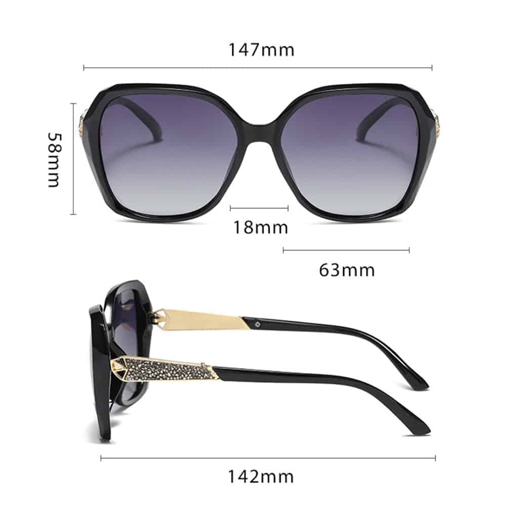 Techsuit - Γυναικεία Polarized Γυαλιά Ηλίου (5599) με Προστασία UV, PC - Μωβ One Size 7