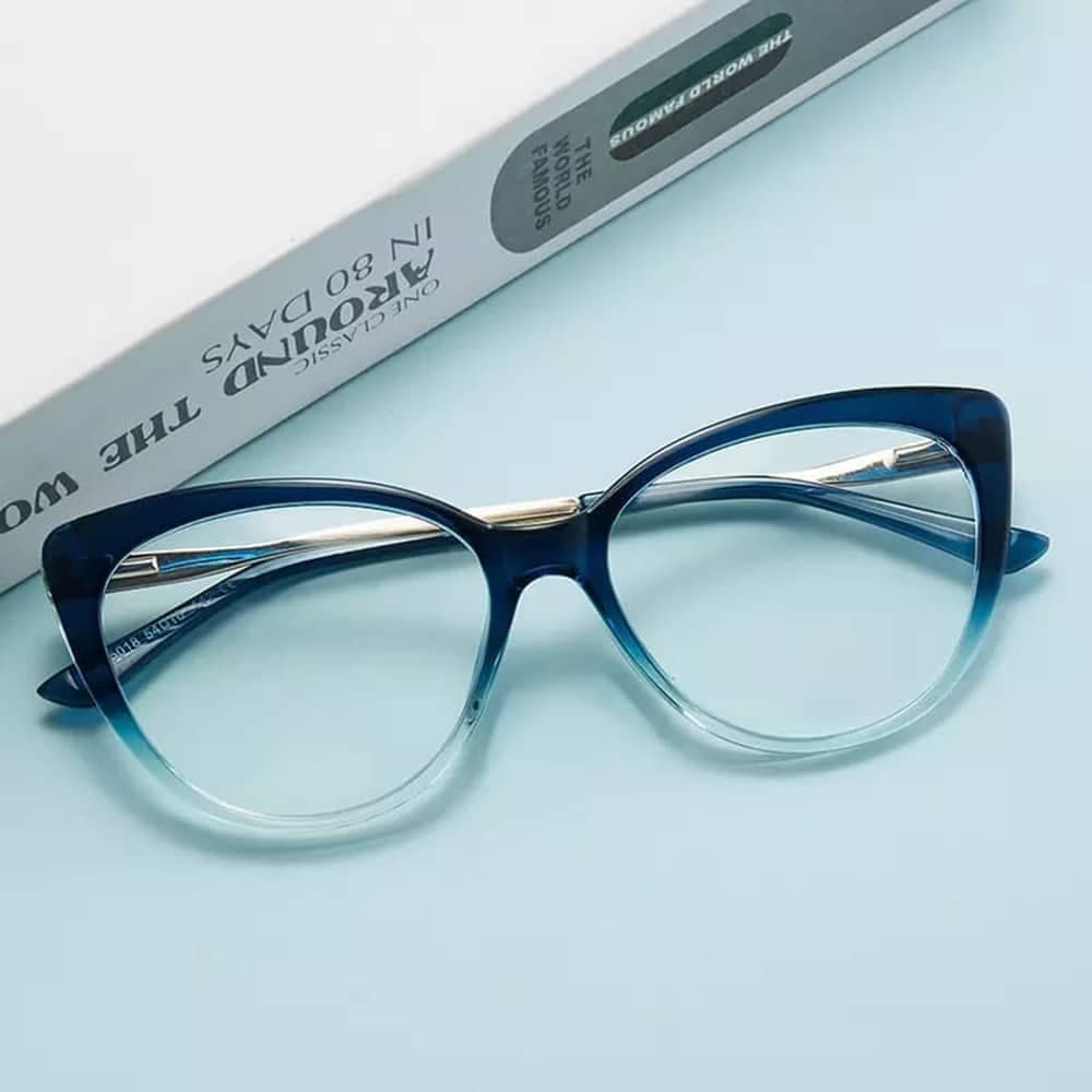 Techsuit - Γυαλιά Anti-Blue Light Reflex Metal (F5018-C72) - Cat Eye - Σκούρο Μαύρο One Size 5
