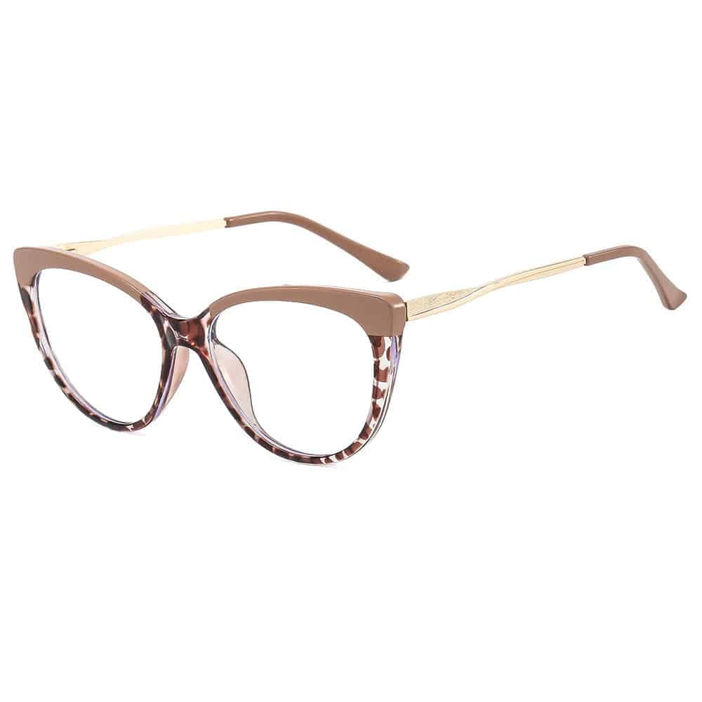 Techsuit - Γυαλιά Anti-Blue Light Reflex Metal (F5018-C42) - Cat Eye - Nude Leopard One Size