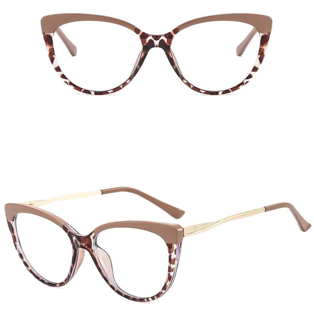 Techsuit - Γυαλιά Anti-Blue Light Reflex Metal (F5018-C42) - Cat Eye - Nude Leopard One Size 3