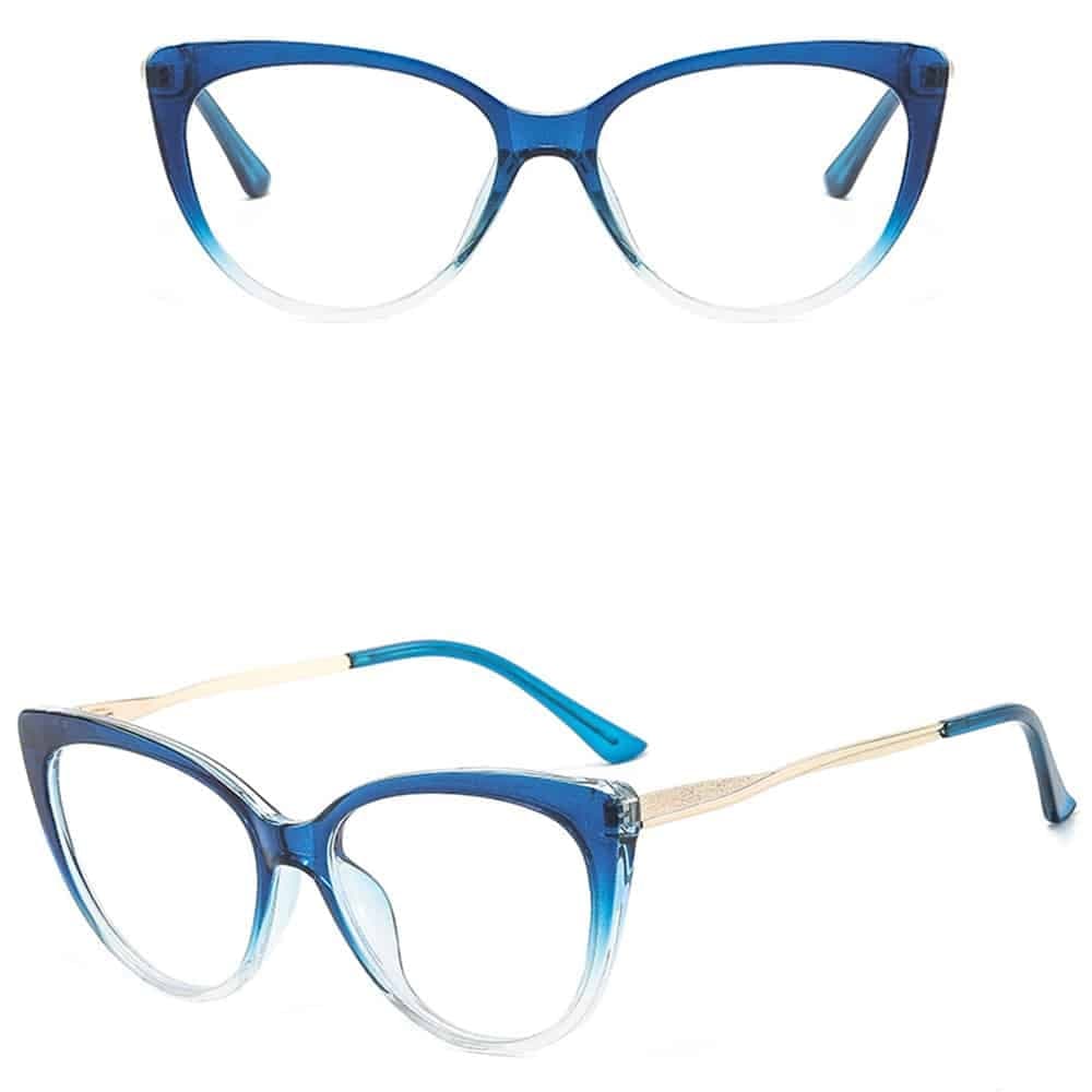 Techsuit - Γυαλιά Anti-Blue Light Reflex Metal (F5018-C8) - Cat Eye - Διάφανο Μπλε One Size 3
