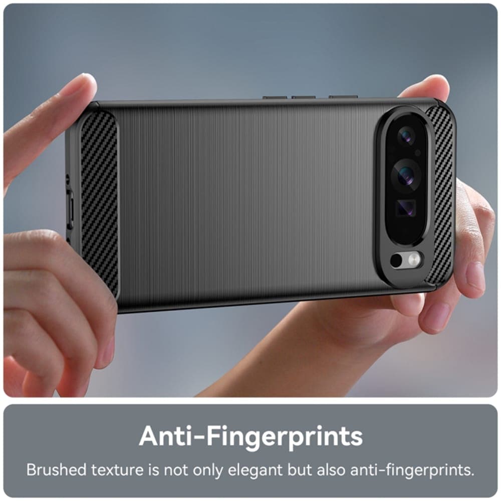 Techsuit Carbon Silicone - θήκη για Google Pixel 9 Pro XL - Μαύρο 2