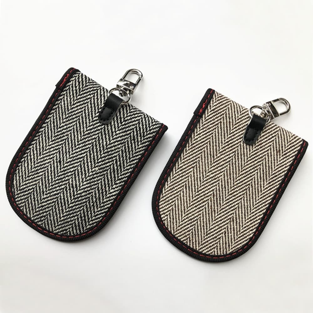 Techsuit - RFID Αντικλεπτικό (AF1) - για Κάρτες & Κλειδιά, Αδιάβροχο Δέρμα, Μεταλλική Υβριδική Ίνα, Αποκλειστής EMF, 12.5x9 - Γκρι 5