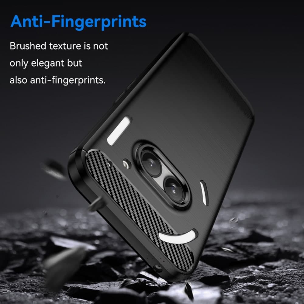 Techsuit Carbon Silicone - θήκη για Nothing Phone (2a) - Μαύρο 3