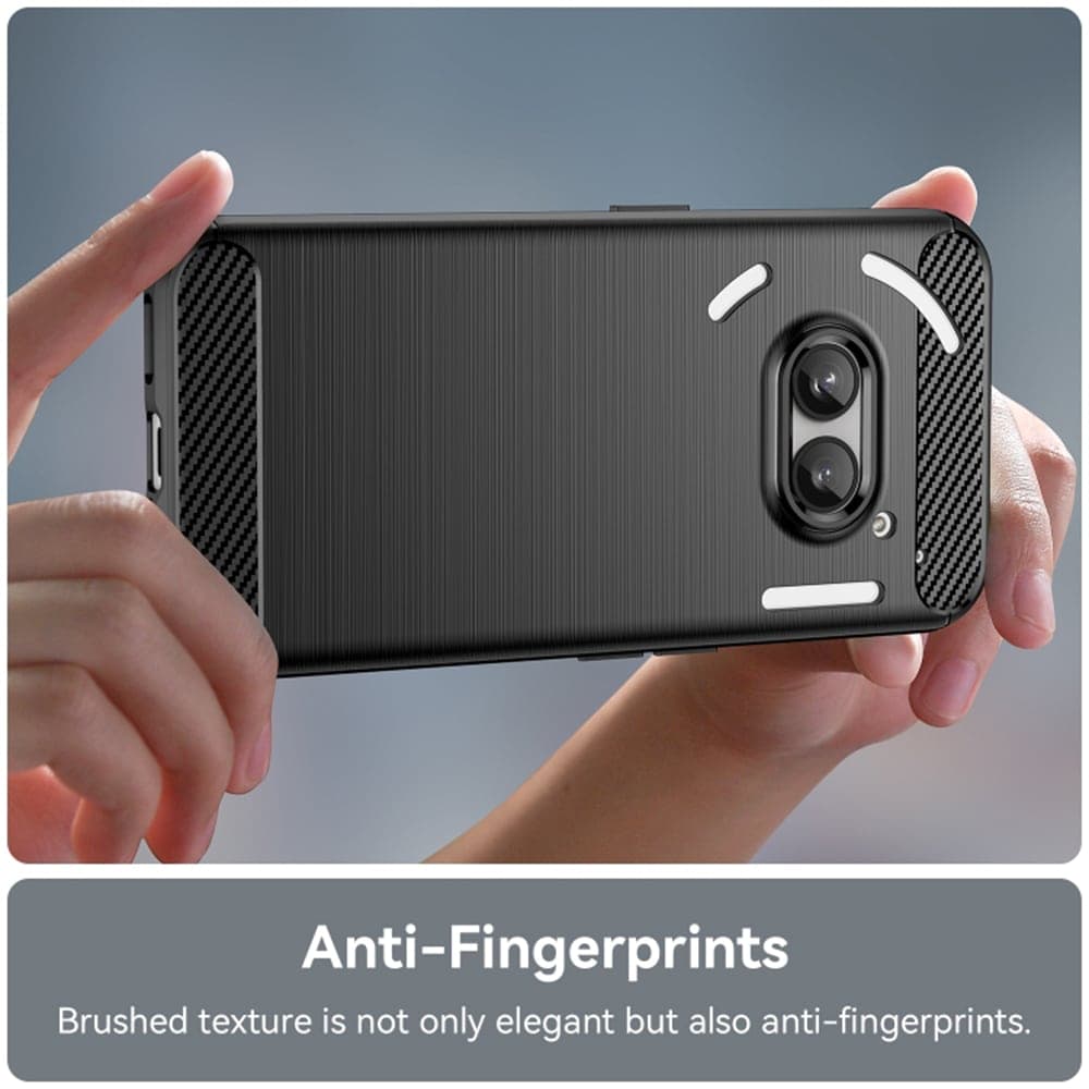 Techsuit Carbon Silicone - θήκη για Nothing Phone (2a) - Μαύρο 4