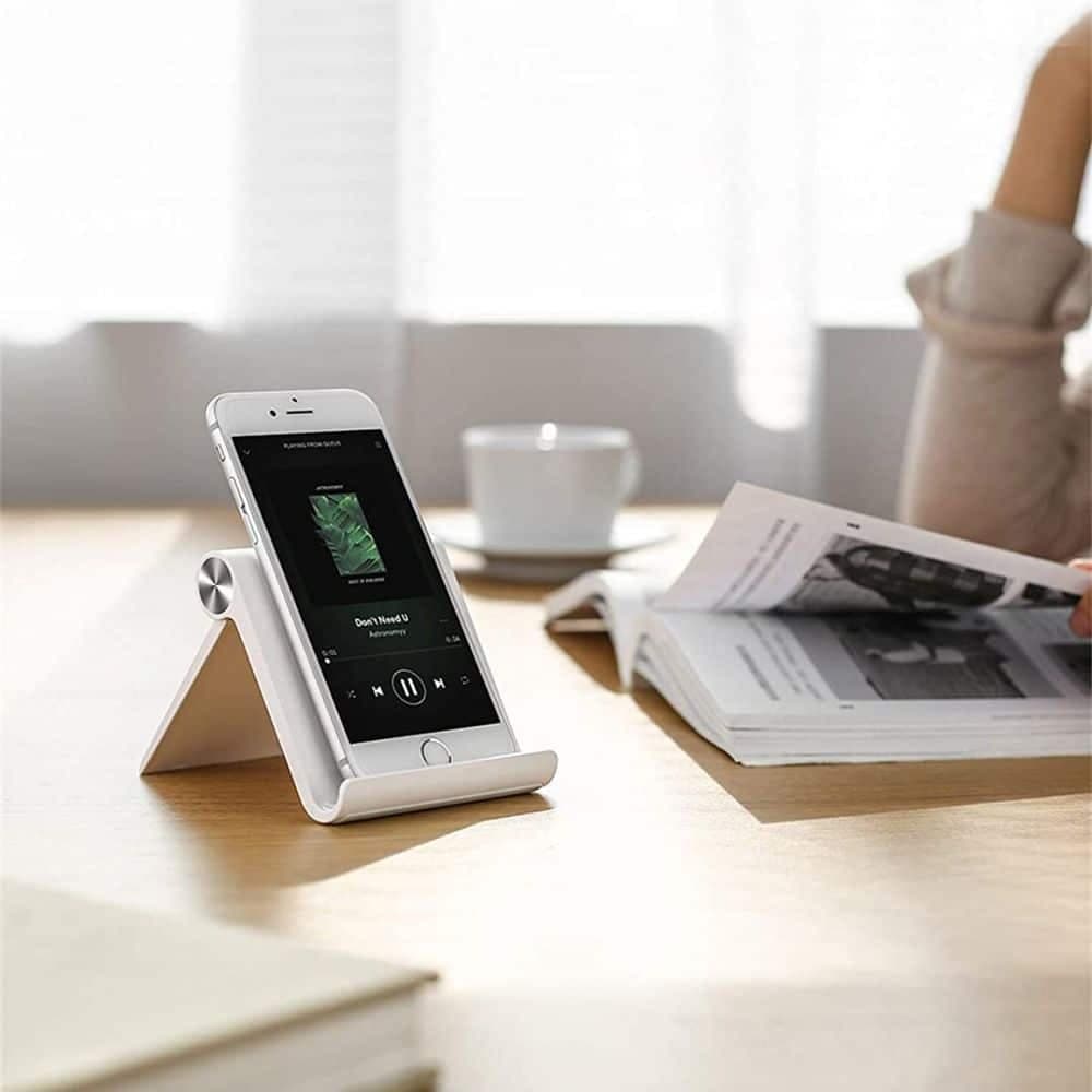 Techsuit - Desk Holder (ABS-BK1) - Folding Feature, for Phone, Tablet, 4 - 7.9" - Black 2