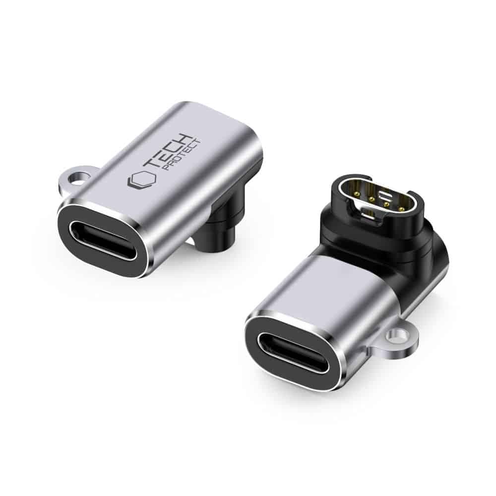 Tech-Protect Ultraboost Adapter Type-C To Garmin Watch Grey