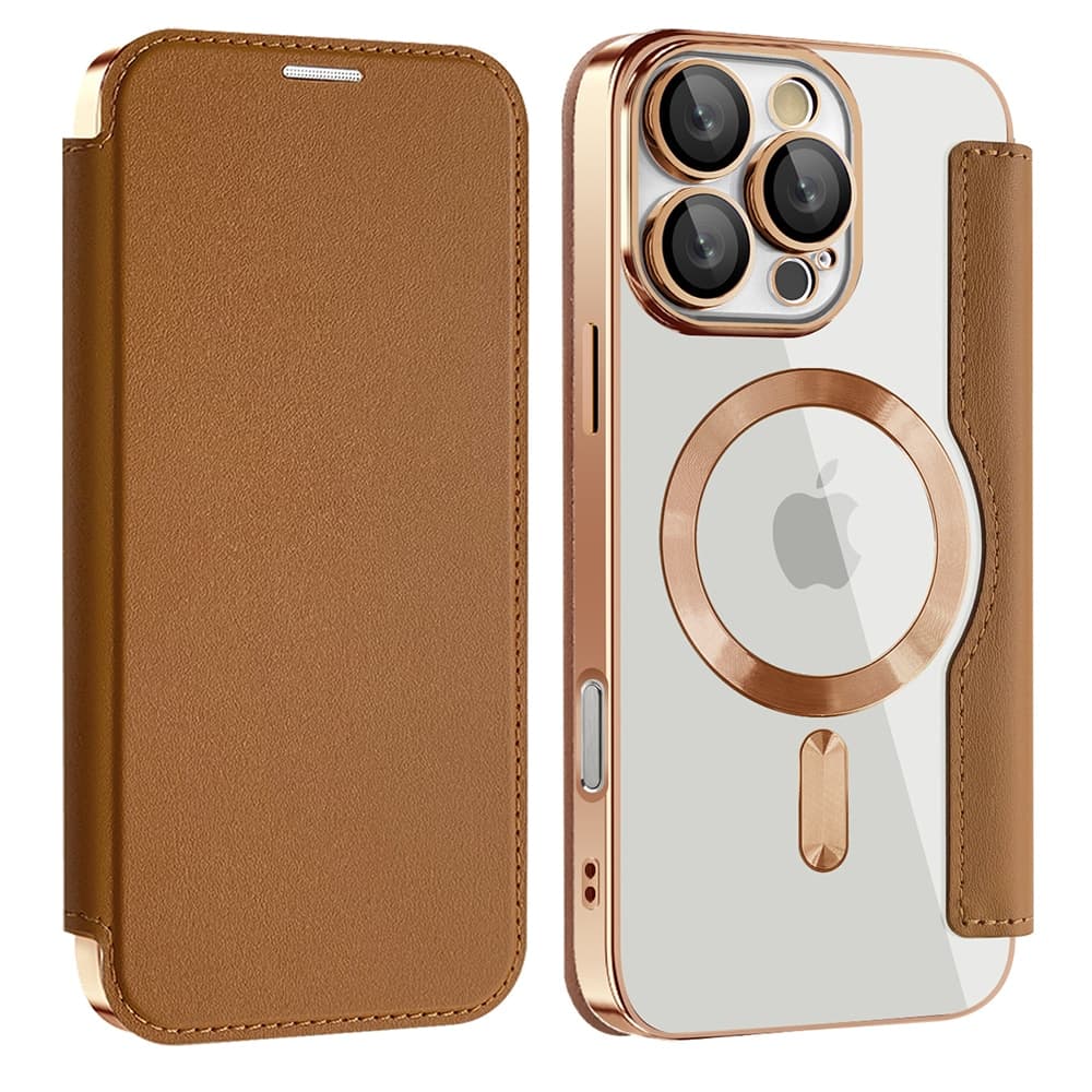 Techsuit SmartMag Book - θήκη για Samsung Galaxy A17 5G - Καφέ