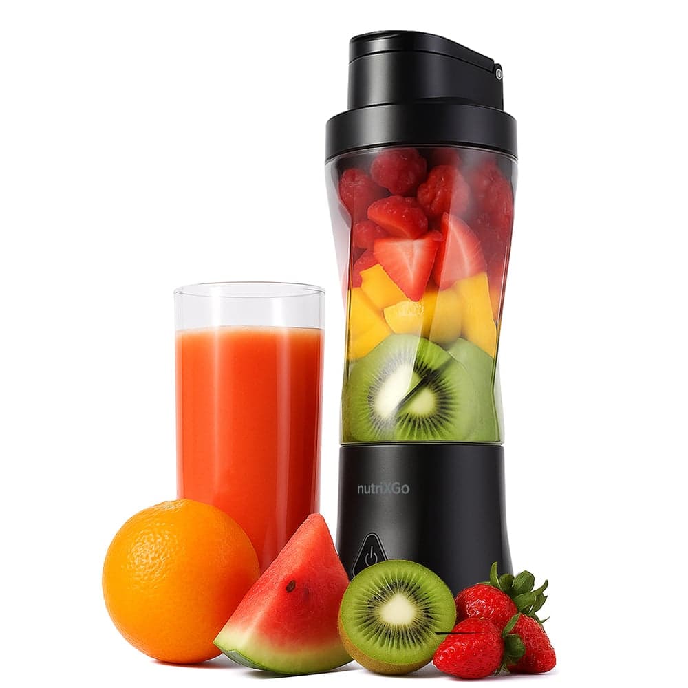 Techsuit - Φορητό Μπλέντερ Nutrixgo (bp1) - Με Καλώδιο Type-C, Επαναφορτιζόμενο, 700ml, 20000rpm, 6000mah - Μαύρο 3