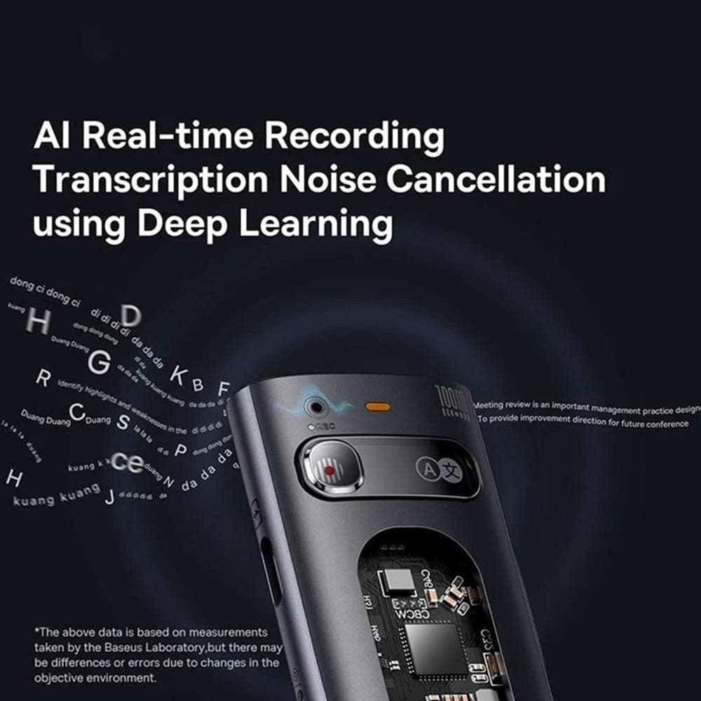 Baseus - Orange Dot Wireless Presenter (b00231700811-00) - Ai Voice Recognition, Dual-Mode Connection - Gray 4