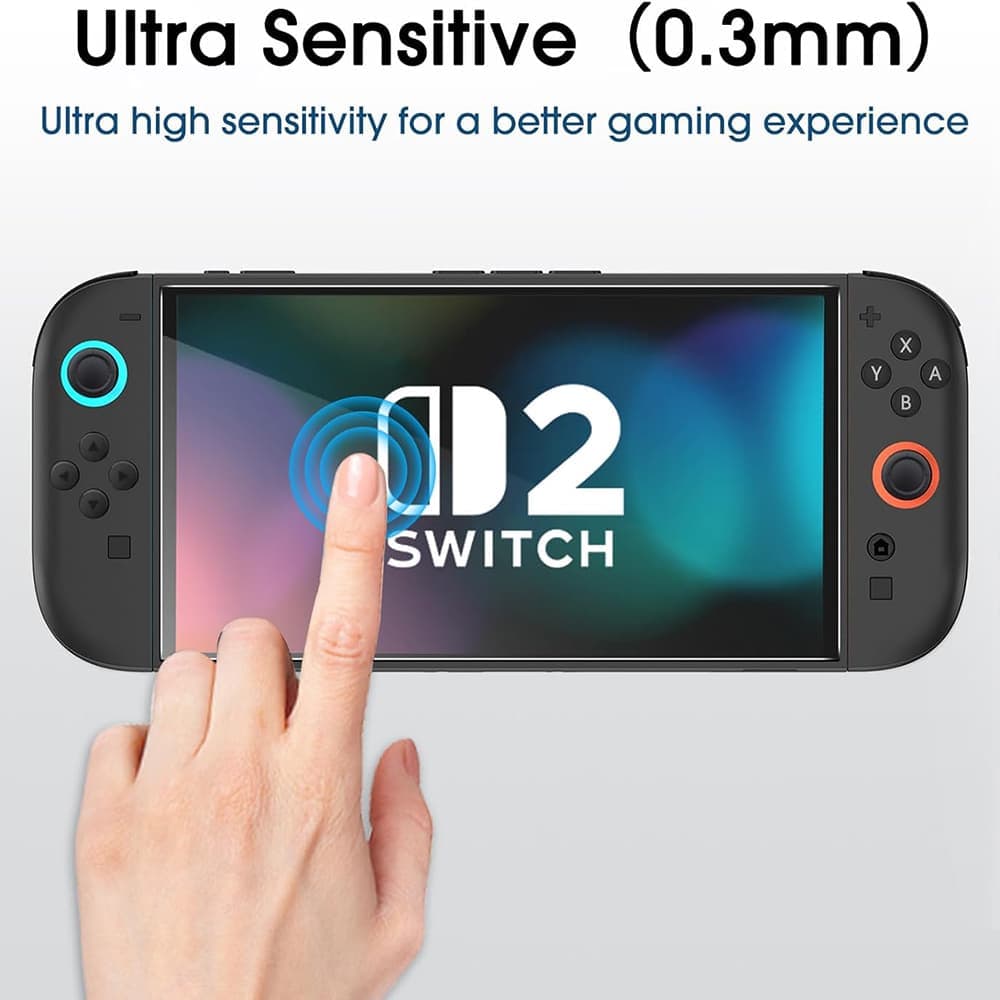Techsuit - (2 Πακέτο) Premium Γυαλί Switchaura Με Εφαρμοστήρα (ns1) - Για Nintendo Switch 2, Αντίσταση 9h - Διαφανές 2