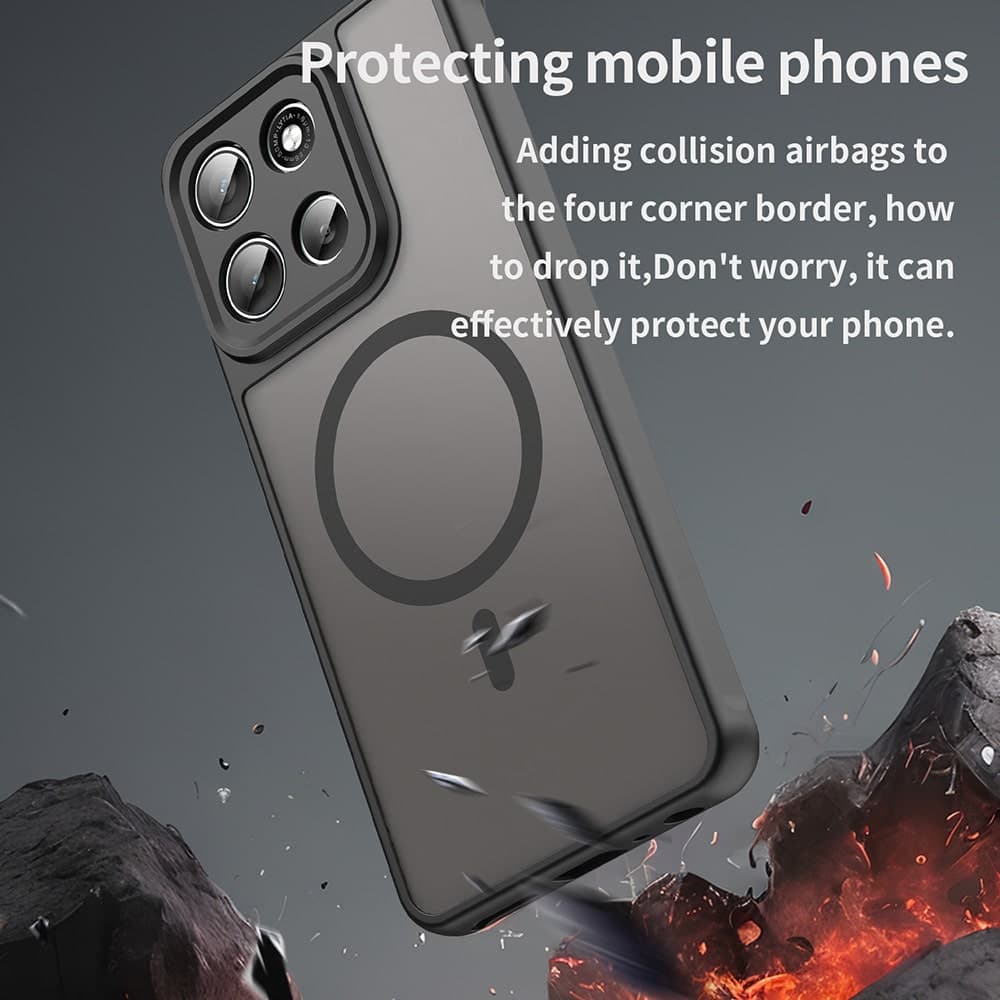 Techsuit HaloFrost II MagSafe - θήκη για Motorola Moto G56 - Μαύρο 3