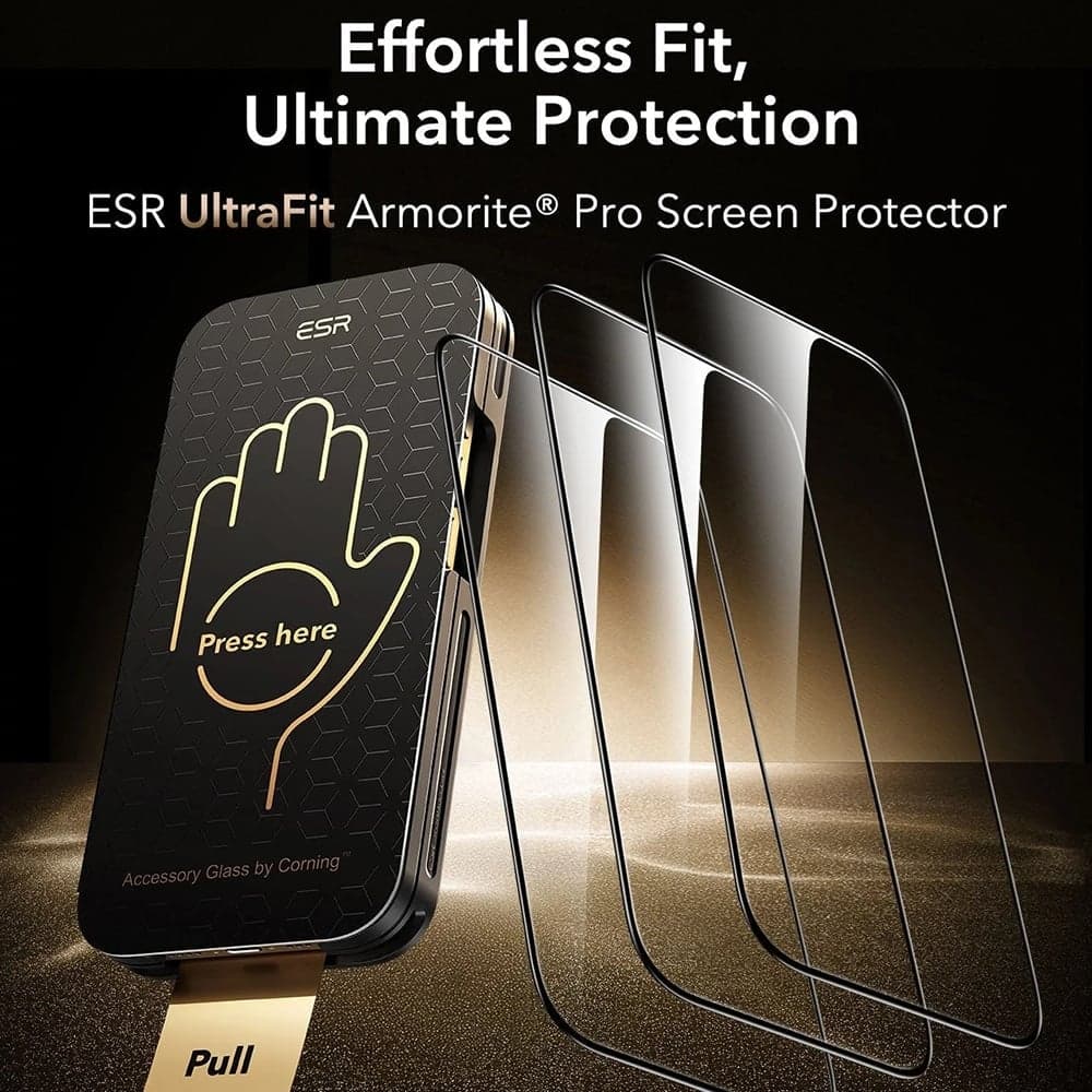 ESR - Corning Corning Gorilla Glass Ultrafit™ (3 Pack) - iPhone 17 Pro Max - Clear 5