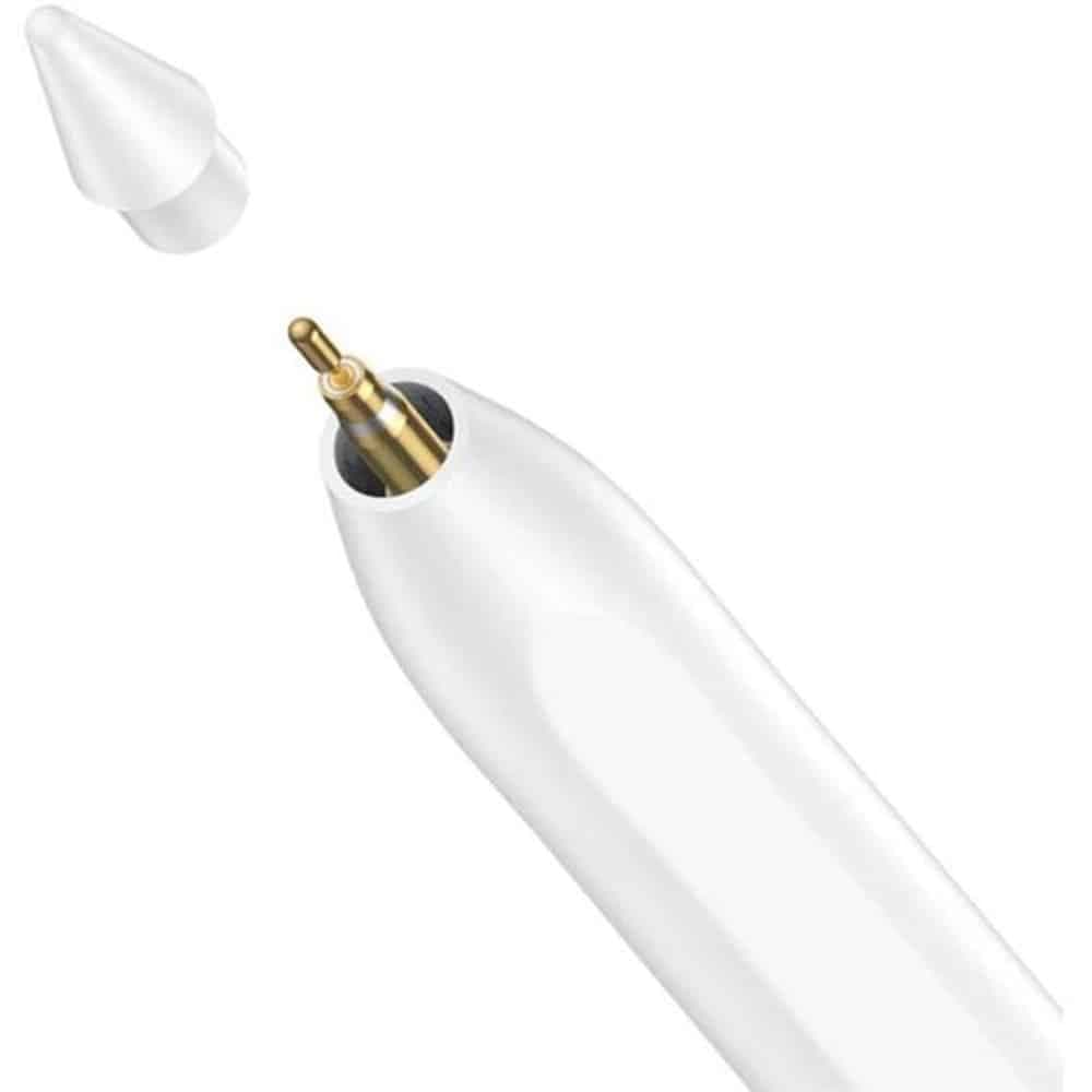 Baseus - Stylus Pen Smooth Writing 2 Series (p80015802213-03) - For iPad, Type-C, Active, Magnetic, Palm-Rejection - White 2