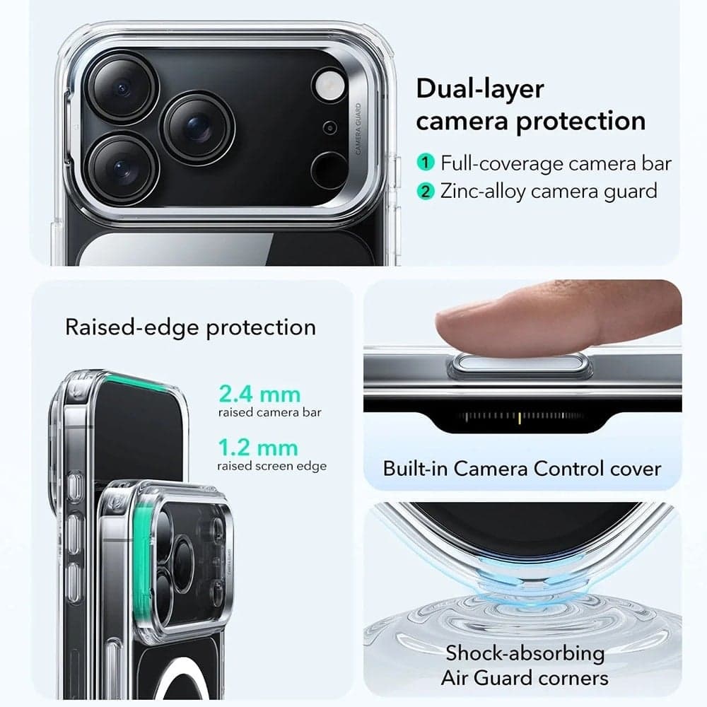 ESR Classic Hybrid HaloLock - θήκη για Apple iPhone 17 Pro Max - Διάφανο 4