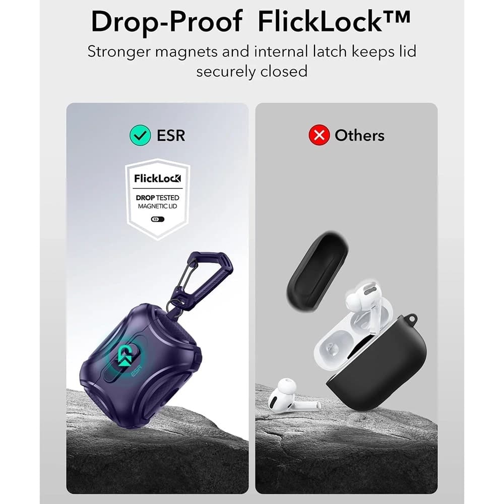 ESR - Cyber Flicklock Halolock - Apple Airpods Pro 3 - Purple 8