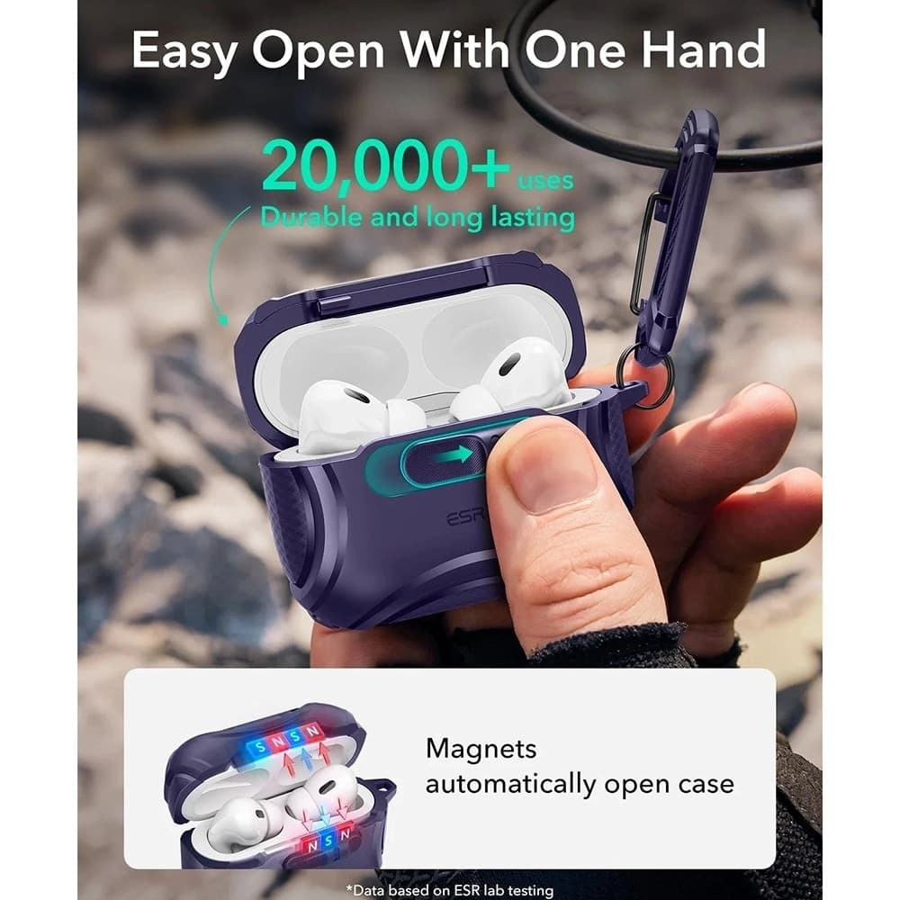 ESR - Cyber Flicklock Halolock - Apple Airpods Pro 3 - Purple 5