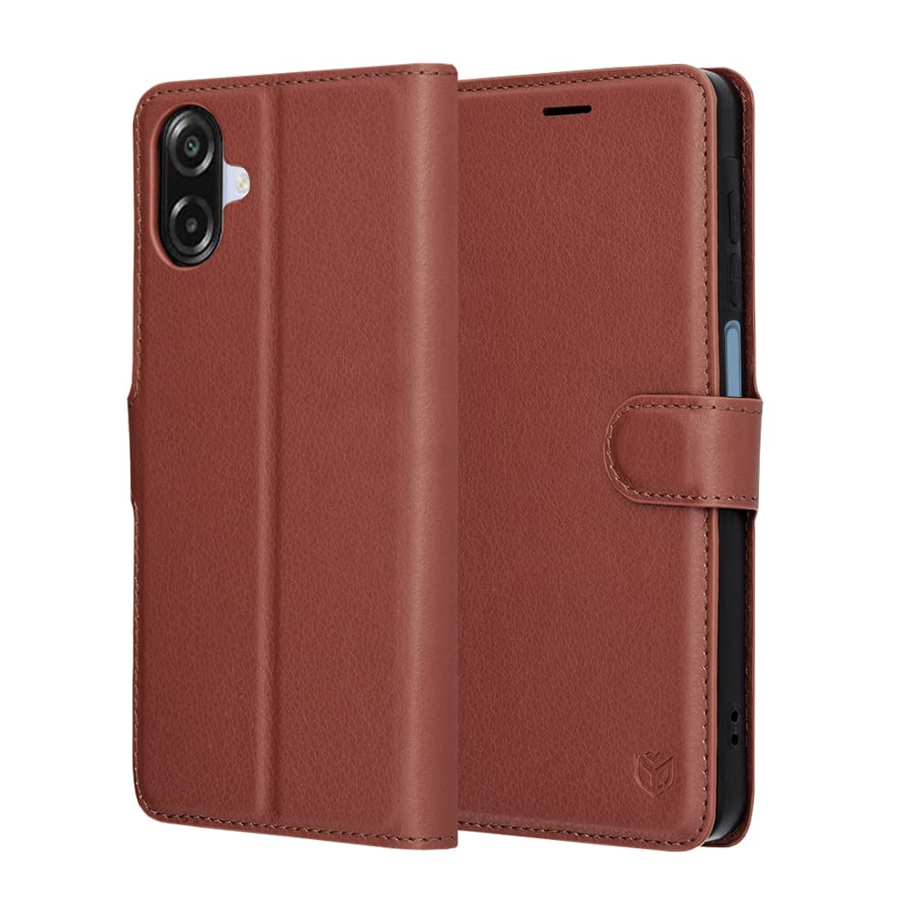 Techsuit Leather Folio - θήκη για Samsung Galaxy A07 4G - Καφέ