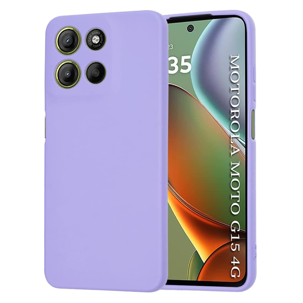 Techsuit SoftFlex - θήκη για Motorola Moto G15 - Μωβ