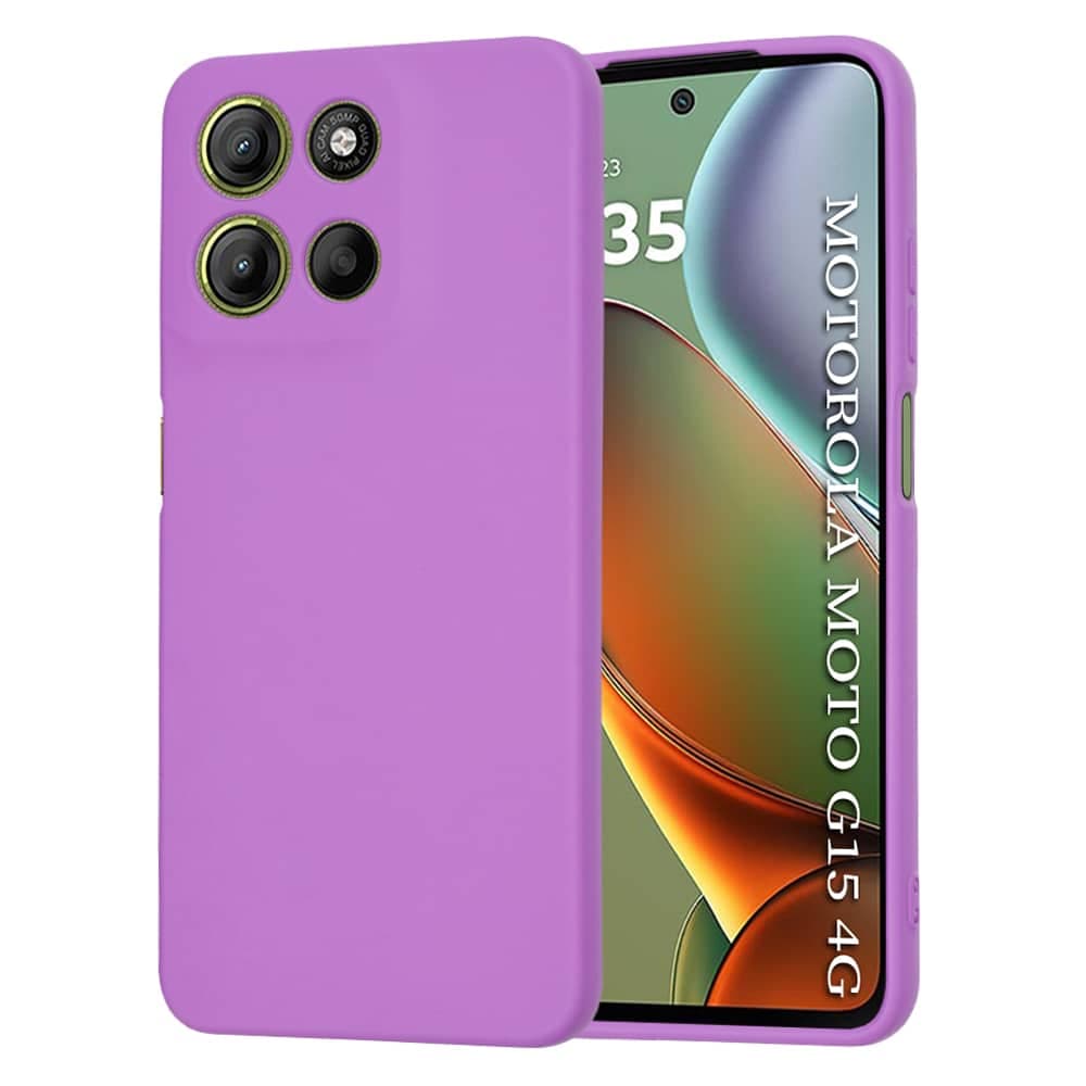 Techsuit SoftFlex - θήκη για Motorola Moto G15 - Μωβ