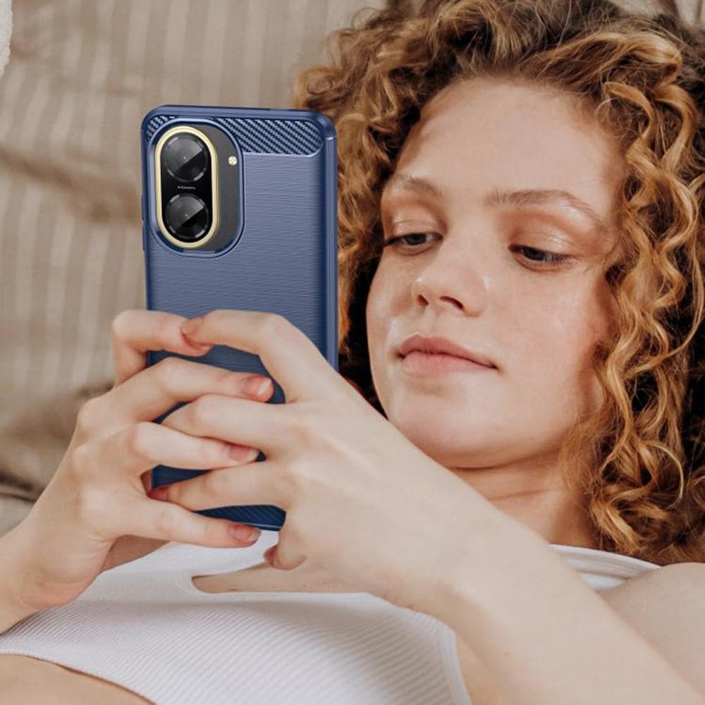 Techsuit Carbon Silicone - θήκη για Xiaomi Redmi A5 4G - Μπλε 6