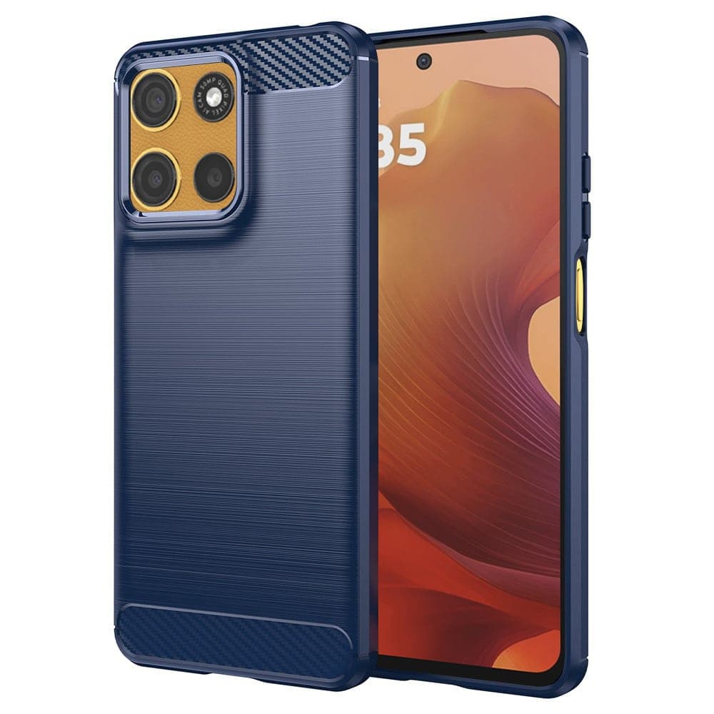Techsuit Carbon Silicone - θήκη για Motorola Moto G15 / Power - Μπλε