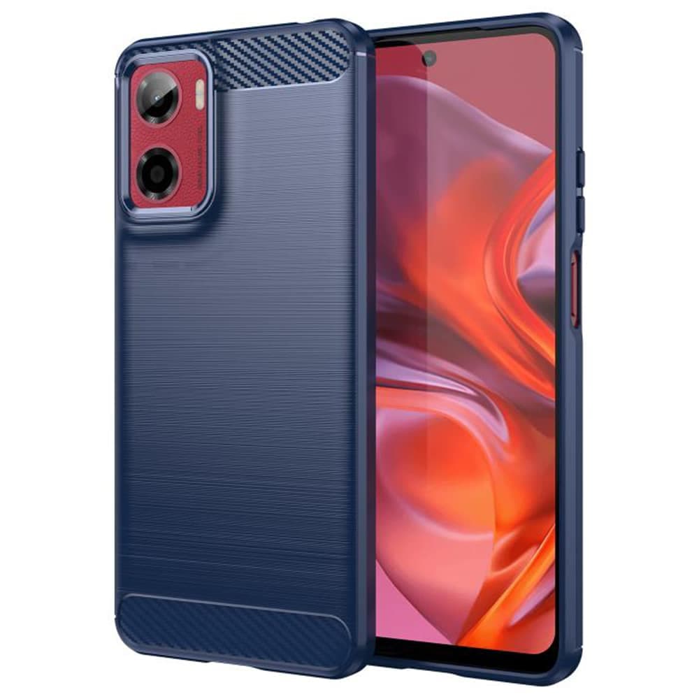 Techsuit Carbon Silicone - θήκη για Motorola Moto G05 / E15 - Μπλε
