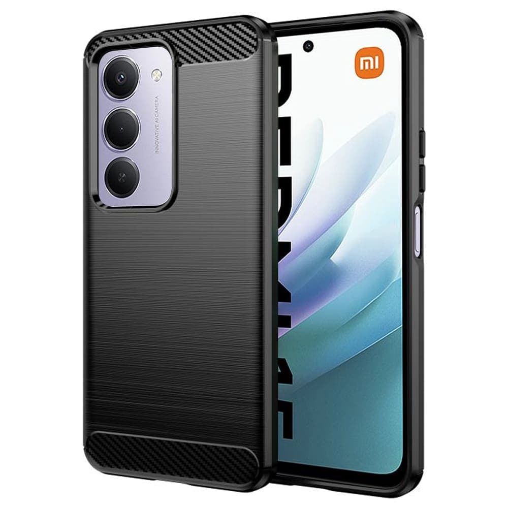 Techsuit Carbon Silicone - θήκη για Xiaomi Redmi 15 / 15C - Μαύρο