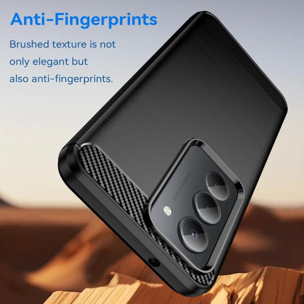 Techsuit Carbon Silicone - θήκη για Xiaomi Redmi 15 / 15C - Μαύρο 3