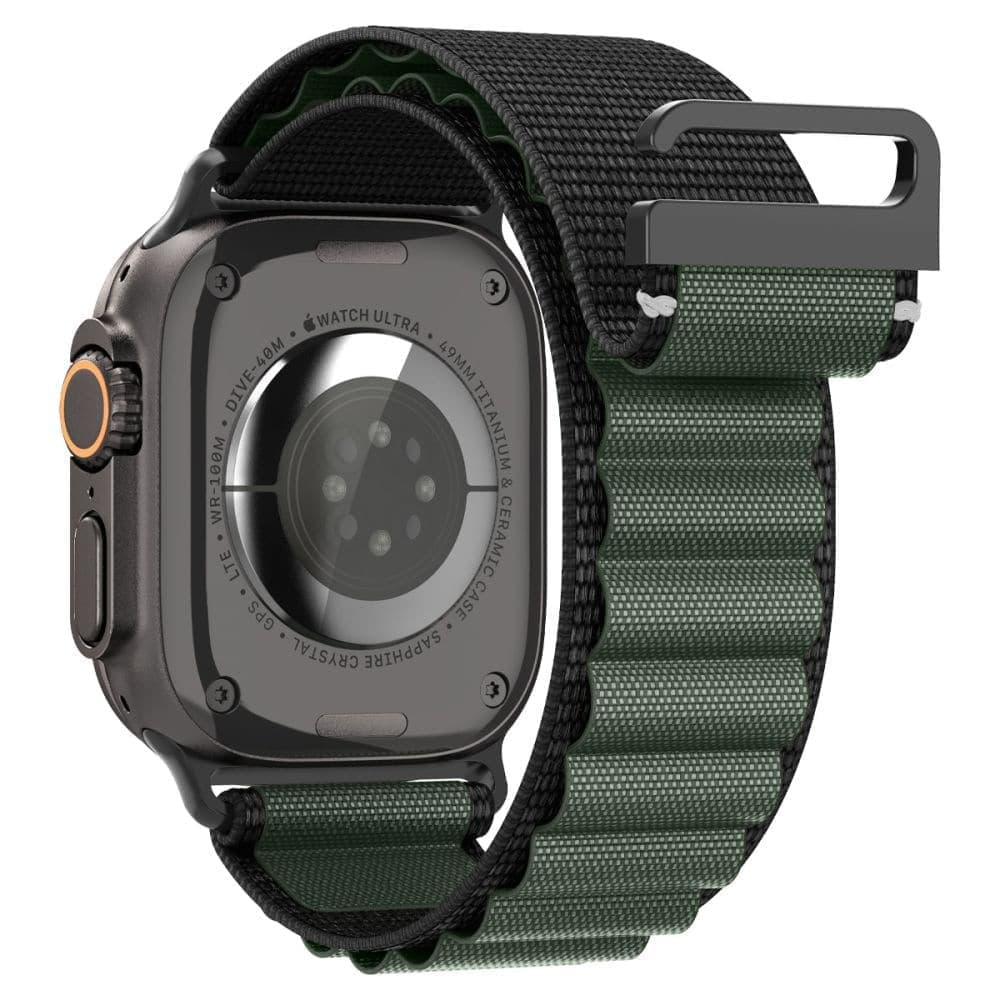 Spigen - Wbf1 - Apple Watch 6 / 7 / 8 / 9 / 10 / Se / Se 2 / Ultra / Ultra 2 (44/45/46/49mm) - Black / Green 6