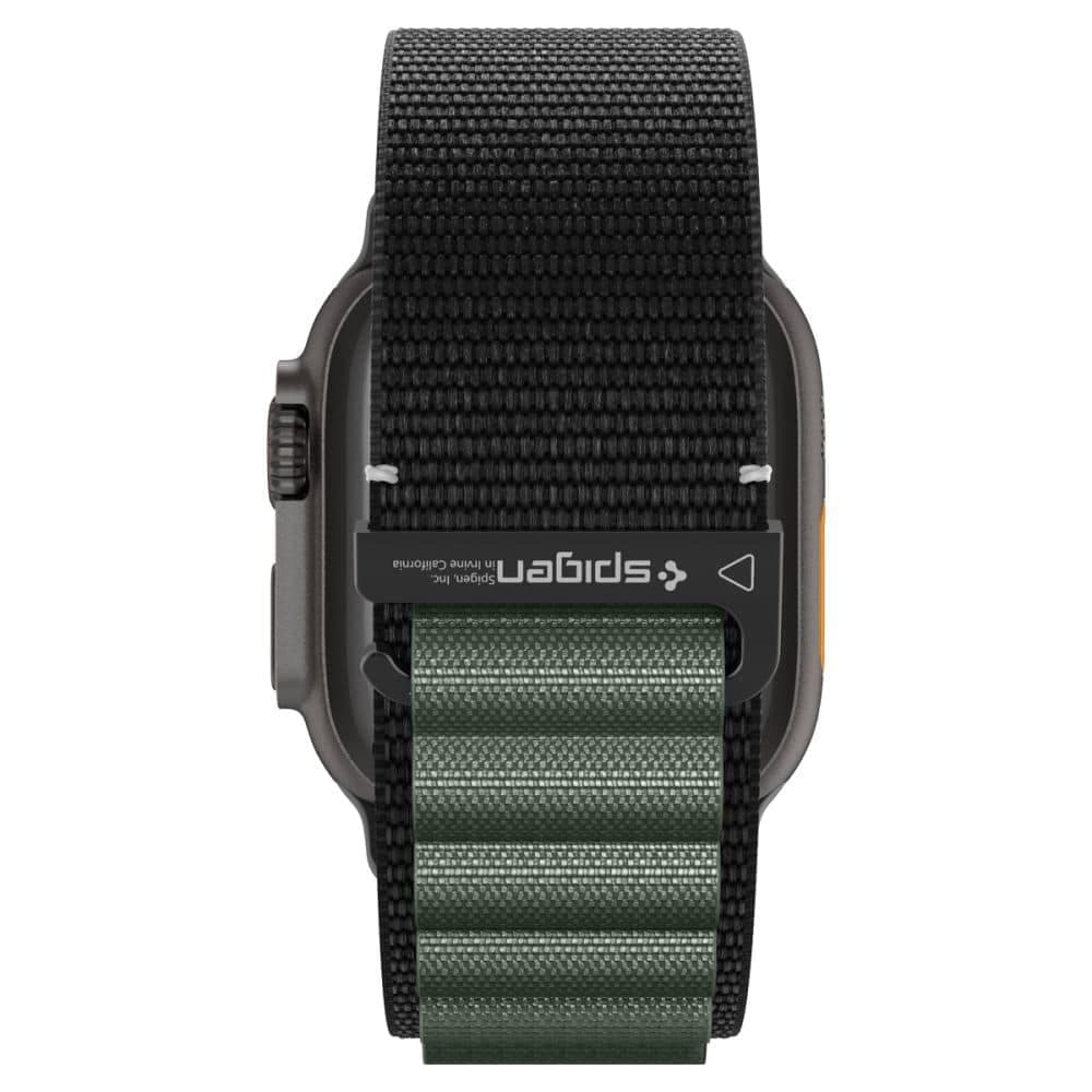 Spigen - Wbf1 - Apple Watch 6 / 7 / 8 / 9 / 10 / Se / Se 2 / Ultra / Ultra 2 (44/45/46/49mm) - Black / Green 10