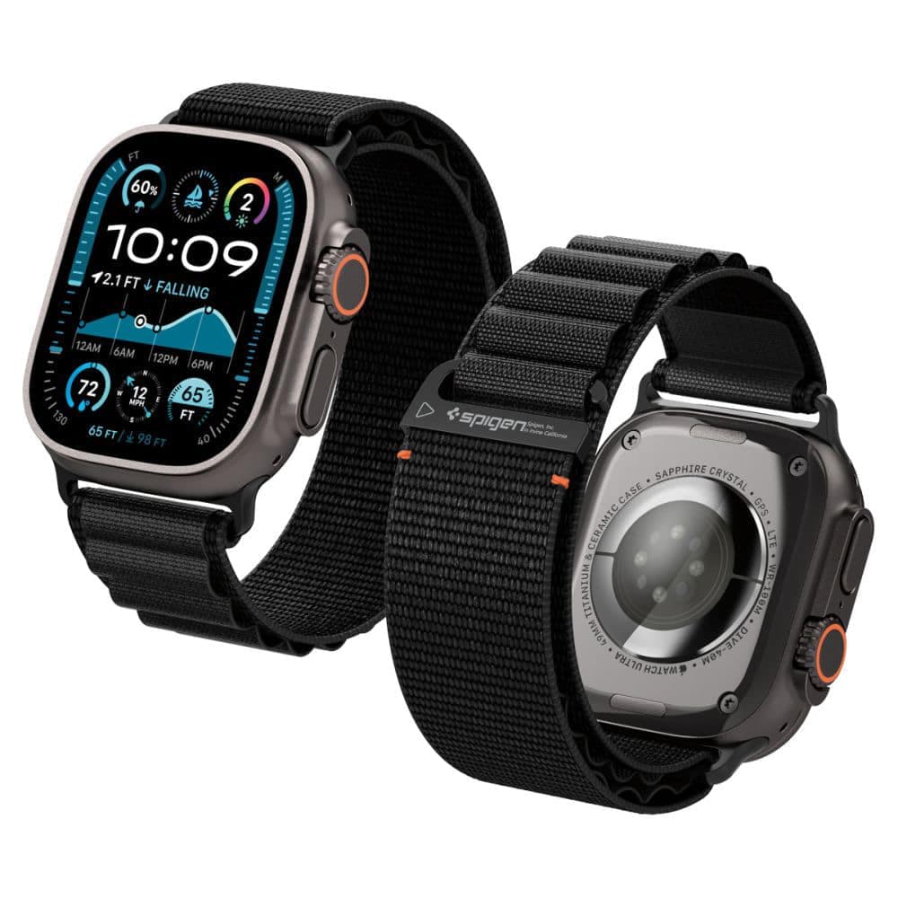 Spigen - Wbf1 - Apple Watch 6 / 7 / 8 / 9 / 10 / Se / Se 2 / Ultra / Ultra 2 (44/45/46/49mm) - Black