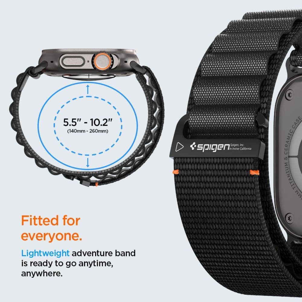 Spigen - Wbf1 - Apple Watch 6 / 7 / 8 / 9 / 10 / Se / Se 2 / Ultra / Ultra 2 (44/45/46/49mm) - Black 12