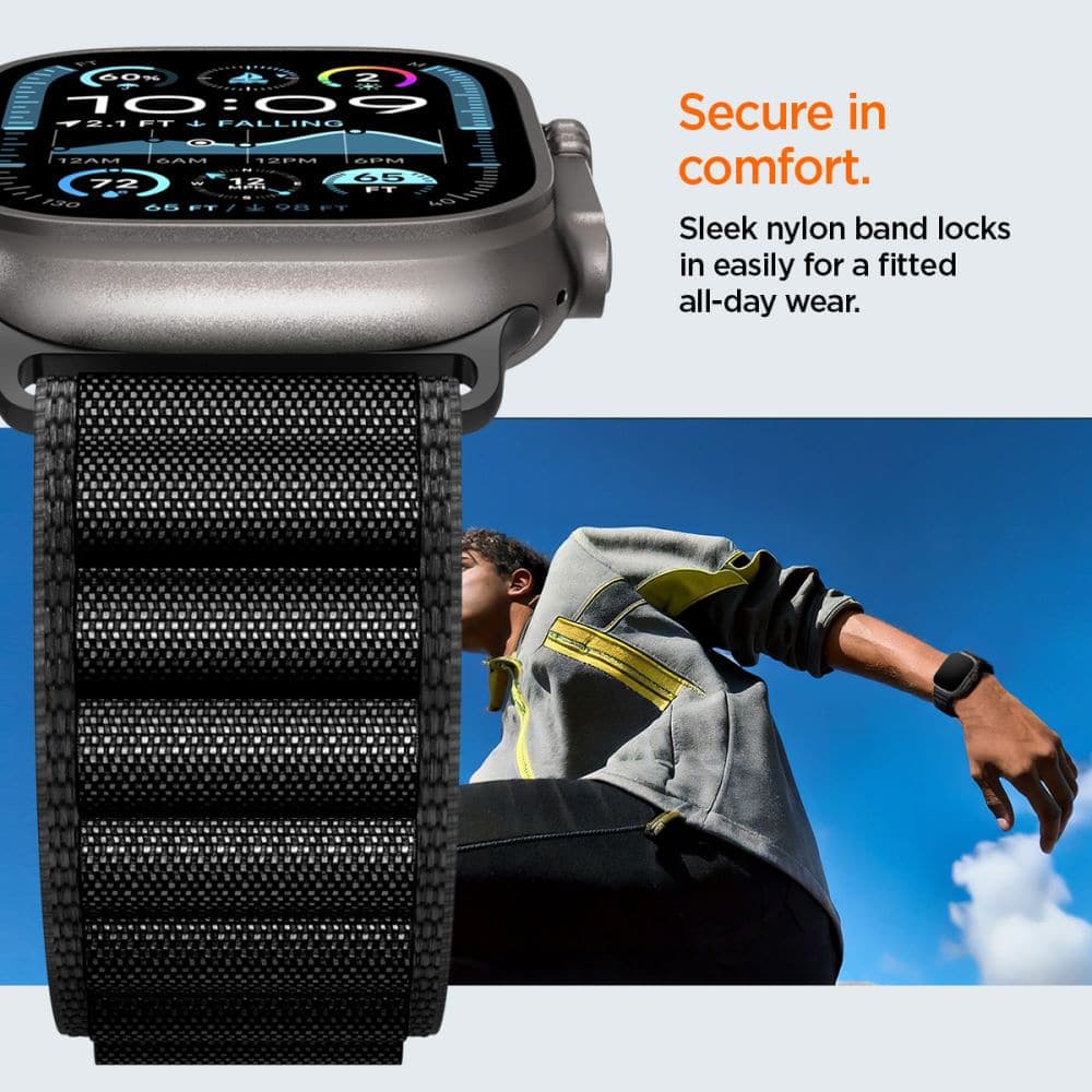 Spigen - Wbf1 - Apple Watch 6 / 7 / 8 / 9 / 10 / Se / Se 2 / Ultra / Ultra 2 (44/45/46/49mm) - Black 13