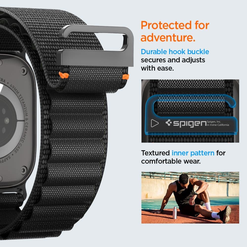 Spigen - Wbf1 - Apple Watch 6 / 7 / 8 / 9 / 10 / Se / Se 2 / Ultra / Ultra 2 (44/45/46/49mm) - Black 14