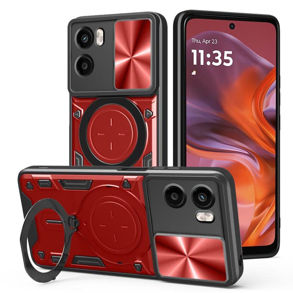Techsuit CamGuard Pro - θήκη για Motorola Moto G05 / E15 - Κόκκινο