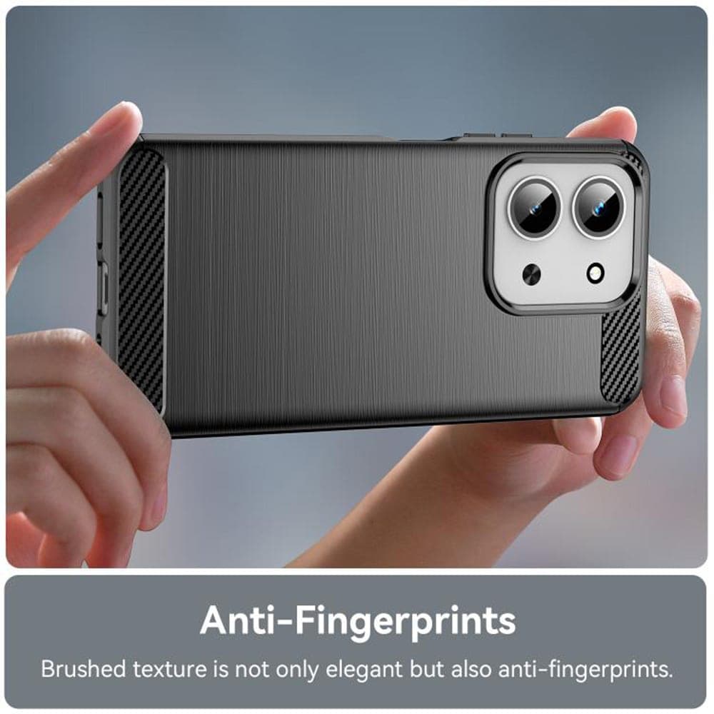 Techsuit Carbon Silicone - θήκη για Xiaomi Redmi 15C - Μαύρο 2