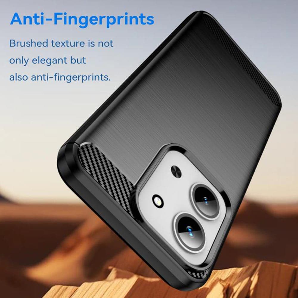 Techsuit Carbon Silicone - θήκη για Xiaomi Redmi 15C - Μαύρο 5