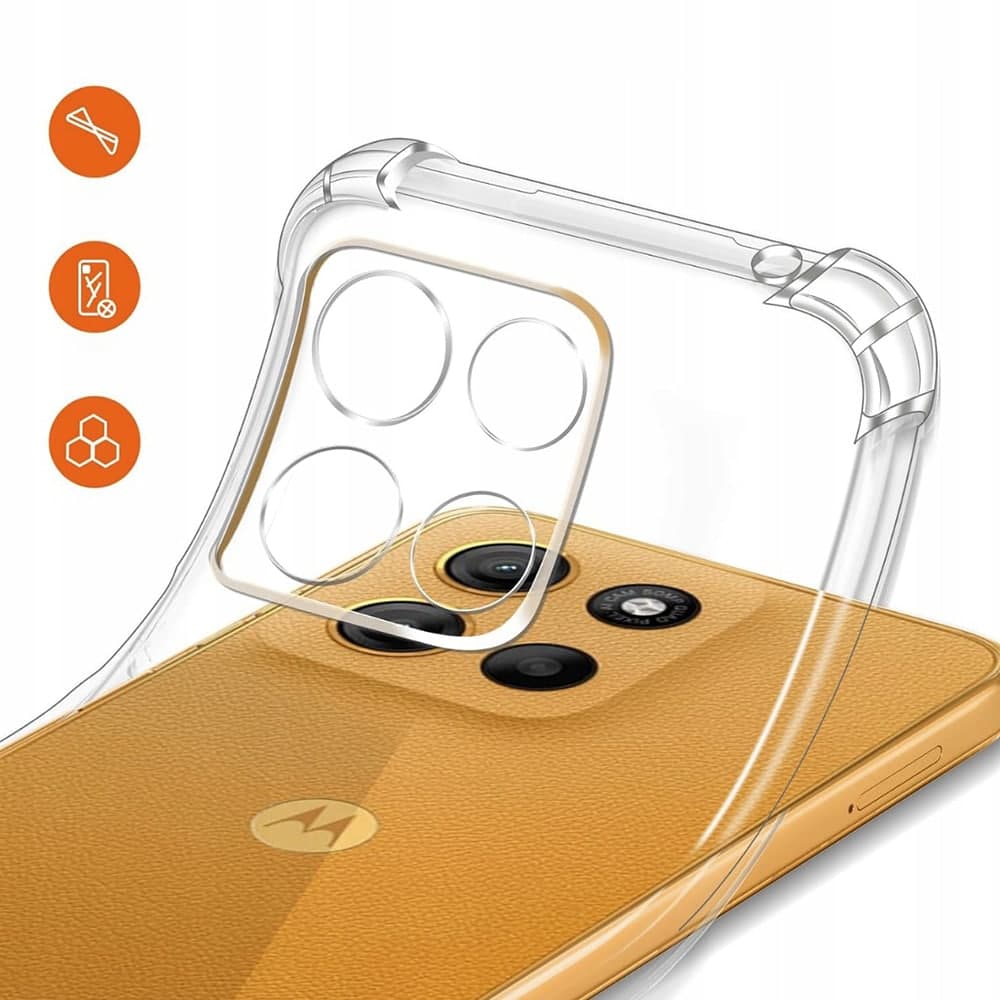 Techsuit Ανθεκτική Διαφανής Σιλικόνη - θήκη για Motorola Moto G15 - Διάφανο 4