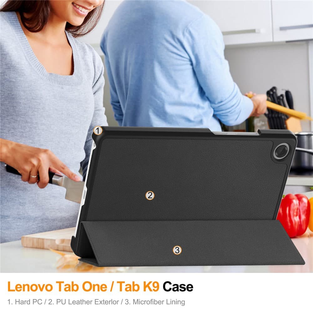 Techsuit FoldPro - θήκη για Lenovo Tab One - Μαύρο 5