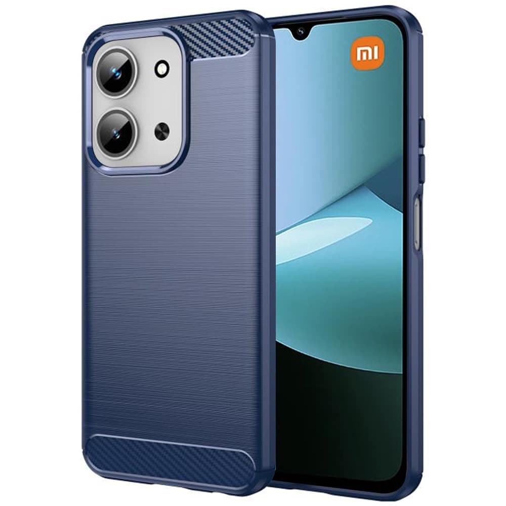 Techsuit Carbon Silicone - θήκη για Xiaomi Redmi 15C - Μπλε
