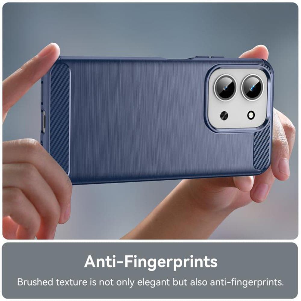 Techsuit Carbon Silicone - θήκη για Xiaomi Redmi 15C - Μπλε 3